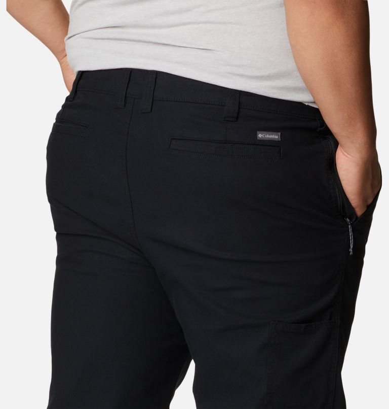 Men's Columbia Flex ROC Pants Black | Plus Size CA-ML36A